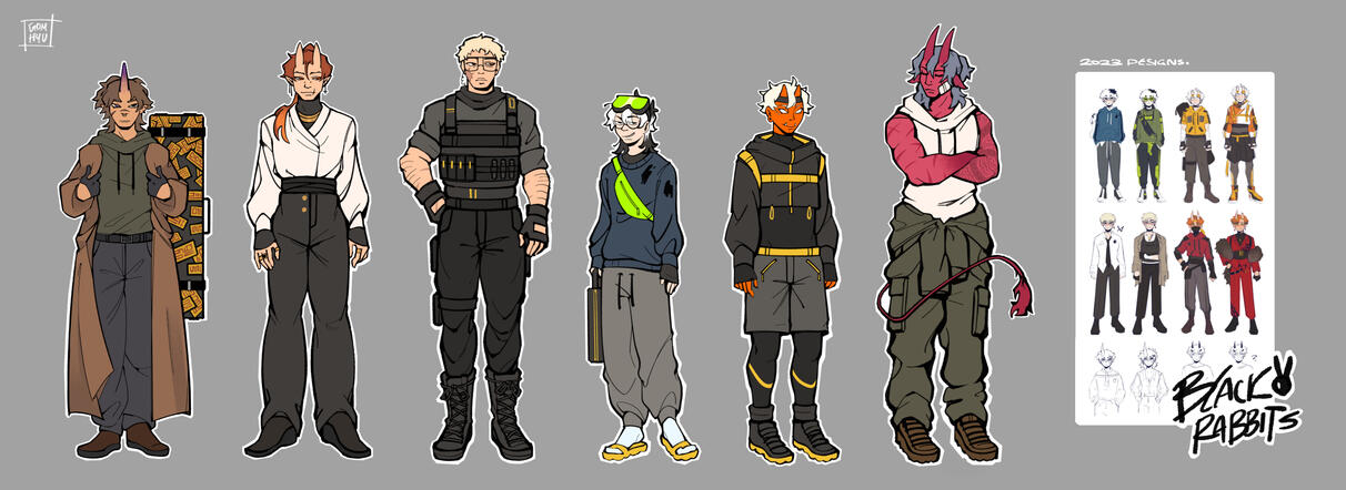 Black Rabbits; Character Lineup - 2025
